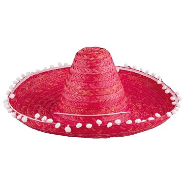 

Funny Fashion Mexické sombrero, červené, 50 cm