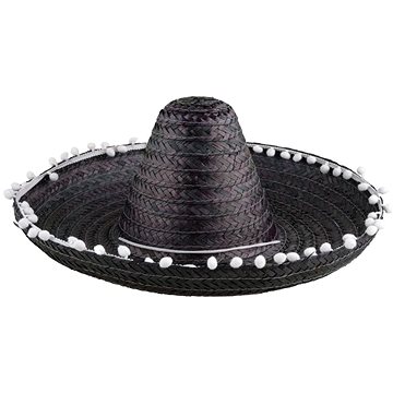 

Funny Fashion Mexické sombrero, černé, 50 cm
