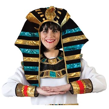 Funny Fashion Egyptská koruna faraon textilní