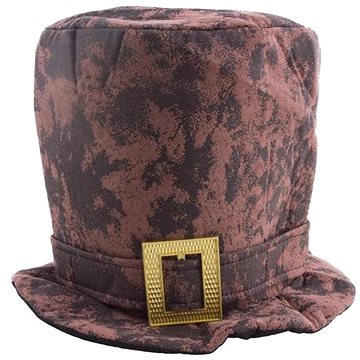 Funny Fashion Klobouk cylindr hnědý - steampunk