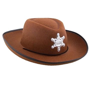 

Funny Fashion Kovbojský klobouk dětský hnědý