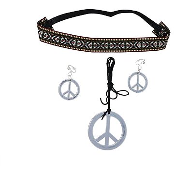 

GUIRCA Hippie - hipís sada přívěšek + náušnice - 3 ks - 60. léta
