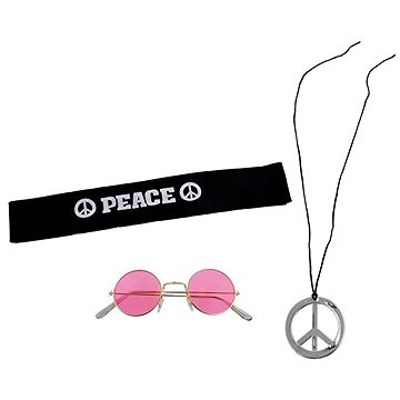 

FUNNYFASHN - party Sada hippies - hipís - 3 ks - 60. léta