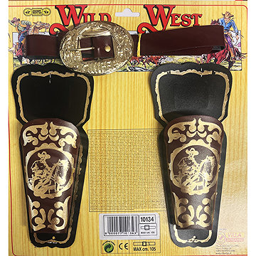 

Villa Wild west kovbojský set 3 v 1, hnědý