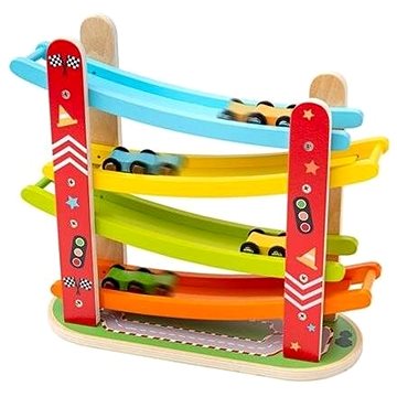 

Bigjigs Toys dřevěná automobilová závodní dráha