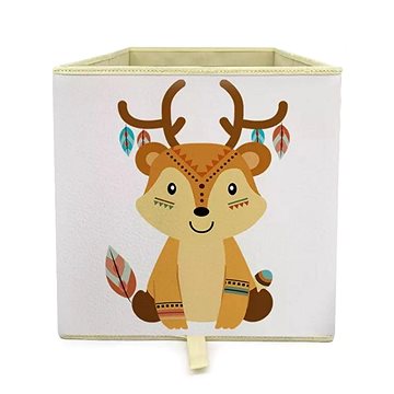 

Dream Creations Látkový box na hračky jelen indián 33 × 33 × 37 cm
