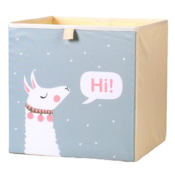 

Dream Creations Látkový box na hračky alpaka šedý 33 × 33 × 33 cm