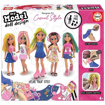 

EDUCA kreativní sada My Model Doll Design: Ležérní styl