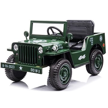 

Mamido Jeep Willys 12 V 7 Ah Army zelený