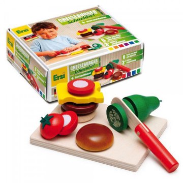 

ERZI Set potravin ke krájení - cheeseburger