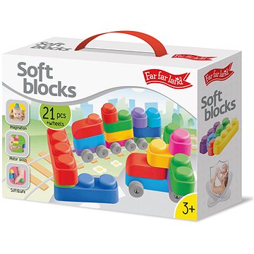

Far far land Soft Blocks Plus Wheels 21 pcs + 16 wheels