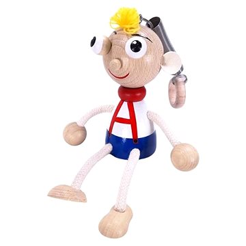 

KROKIDO Hurvínek - ručně malovaná dřevěná figurka na pružině