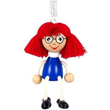 

KROKIDO Mánička - ručně malovaná dřevěná figurka na pružině