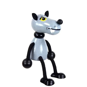 

KROKIDO Vlk - ručně malovaná dřevěná figurka