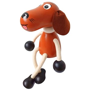 

Krokido Jezevčík - dřevěná ručně malovaná figurka