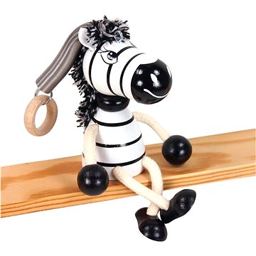 

Krokido Zebra - dřevěná figurka na pružině