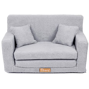 

Flumi Dětská rozkládací pohovka Boucle šedá