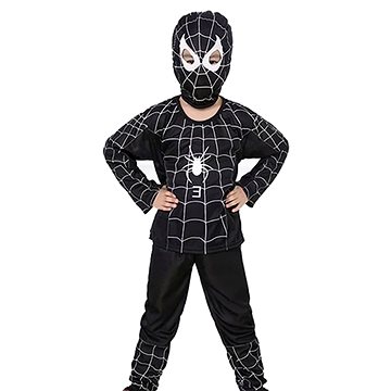 

FunCo Dětský kostým Spiderman černý 122-134 L
