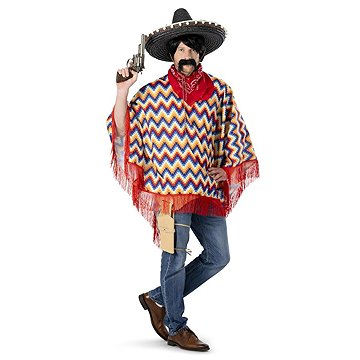 

Funny Fashion Pánský kostým Mexické pončo Carlitos
