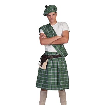 

Funny Fashion Pánský kostým Skot zelený