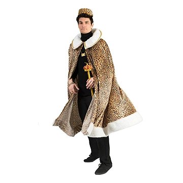 

Funny Fashion Kostým Královský plášť gepard