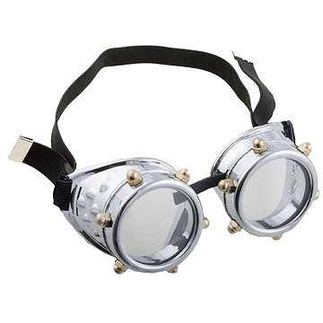 Funny Fashion Brýle steampunk stříbrné