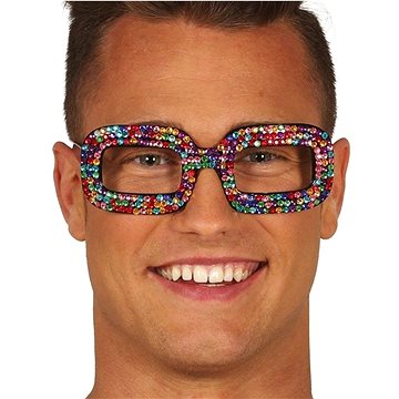 Guirca Duhové brýle s kamínky Pop star