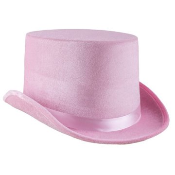 Funny Fashion Klobouk cylindr růžový