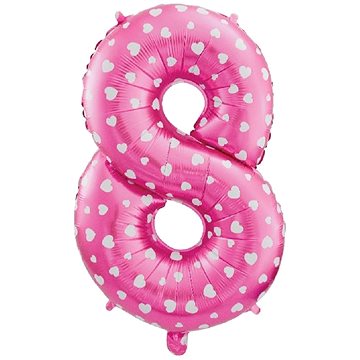 

GoDan Nafukovací číslice '8' růžová 61 cm