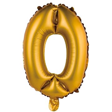 

GoDan Nafukovací balonek číslice '0' zlatá, 35 cm