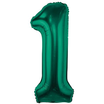 

GoDan Nafukovací balónek ČÍSLICE '1' lahvově zelená, fólie 85 cm