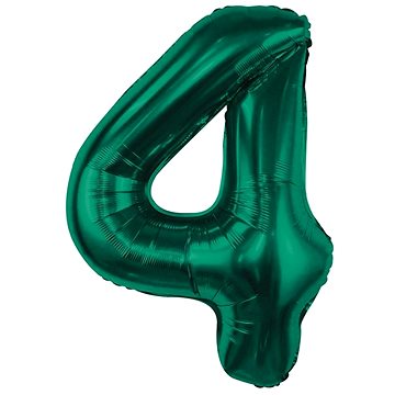 

GoDan Nafukovací balónek ČÍSLICE '4' lahvově zelená, fólie 85 cm