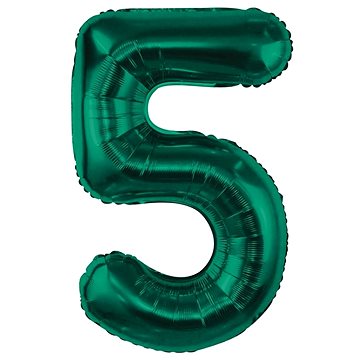 

GoDan Nafukovací balónek ČÍSLICE '5' lahvově zelená, fólie 85 cm
