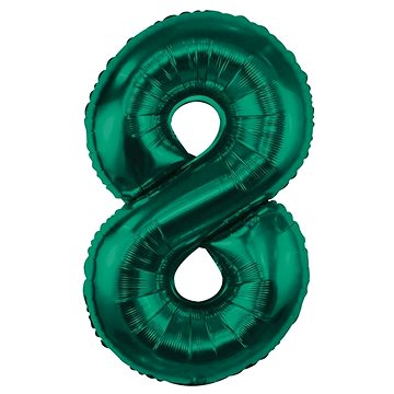 

GoDan Nafukovací balónek CÍSLICE '8' lahvově zelená, fólie 85 cm