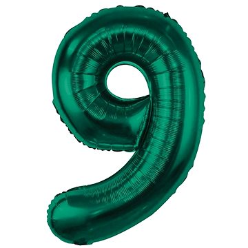 

GoDan Nafukovací balónek ČÍSLICE '9' lahvově zelená, fólie 85 cm