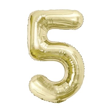 

GoDan Nafukovací balónek ČÍSLICE '5' šampaň, fólie 85 cm