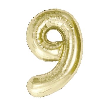 

GoDan Nafukovací balónek ČÍSLICE '9' šampaň, fólie 85 cm