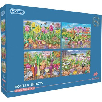 

GIBSONS Puzzle Kořínky a výhonky 4 × 500 dílků