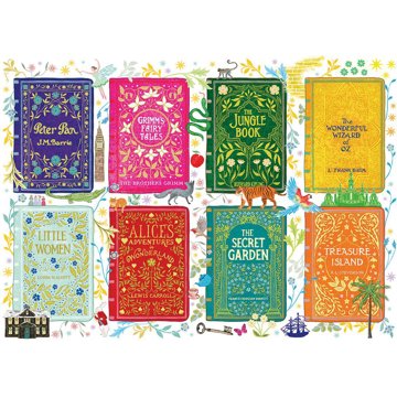 

GIBSONS Puzzle Obaly klasických knih 1000 dílků