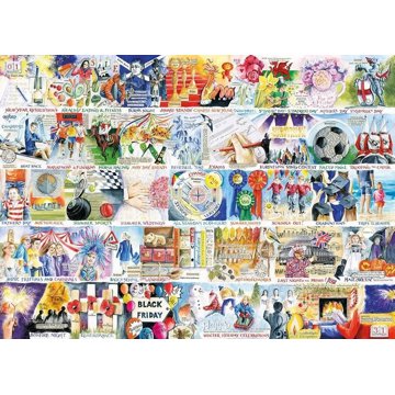 

GIBSONS Puzzle Rok strávený ve Velké Británii 1000 dílků