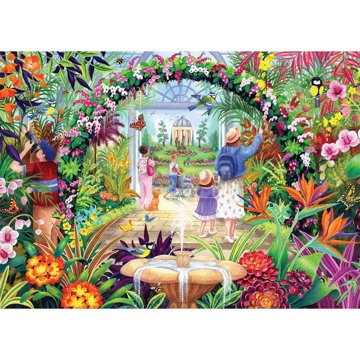 

GIBSONS Puzzle Květiny v botanické zahradě 1000 dílků