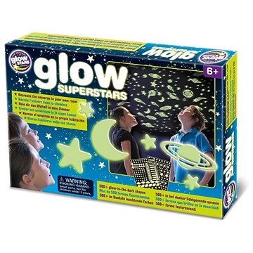 

GlowStars Světélkující dekorace na zeď - Superstars hvězdná obloha