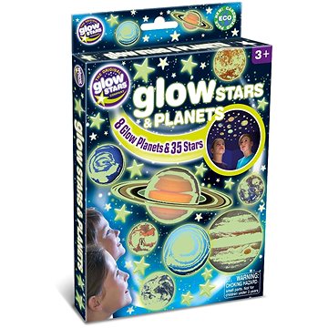 

GlowStars Světélkující dekorace na zeď - Planety a hvězdy