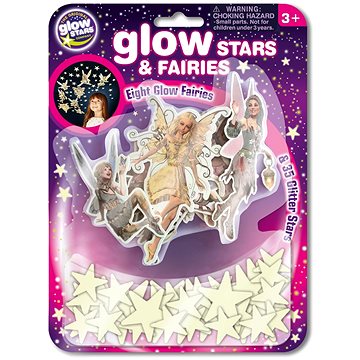 

GlowStars Světélkující dekorace na zeď - Víly a hvězdy