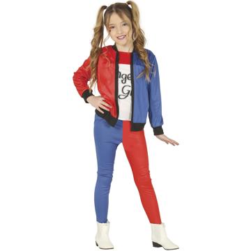 

GUIRCA Dětský kostým Harley Quinn nebezpečná dívka 5 - 6 let