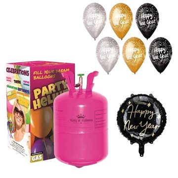 

Kingofbal Helium a sada balónků mix happy new year 7 ks silvestr