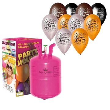 

Kingofbal Helium a sada latex. balónků mix štastný nový rok 10 ks 30 cm silvestr