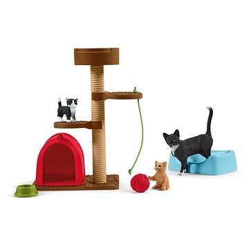 

Schleich Škrábací kočičí strom s koťaty 42501