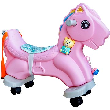 

Aga4Kids Plastový houpací koník 2v1 růžový