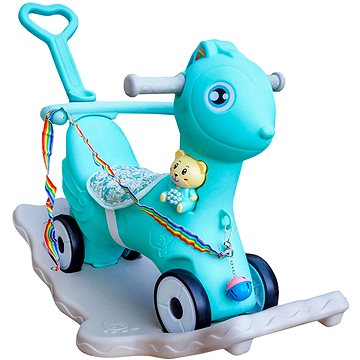 

Aga4Kids Plastový houpací koník 2v1 DS3803 modrý